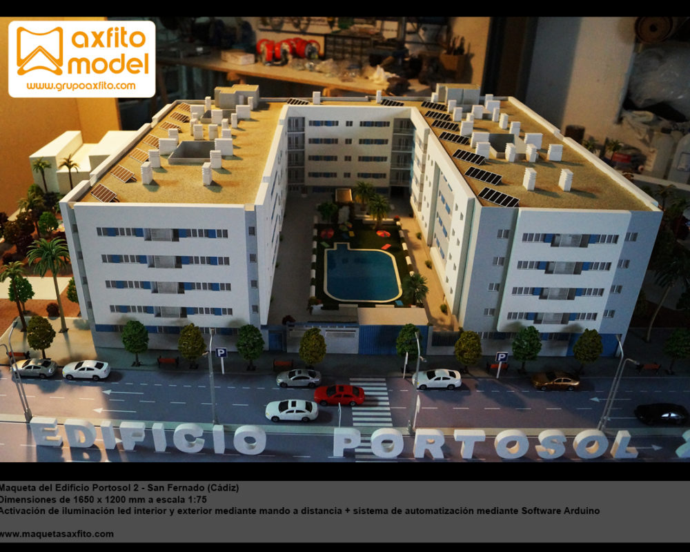 La maqueta del Residencial Portosol II escala 1:75 – San Fernando