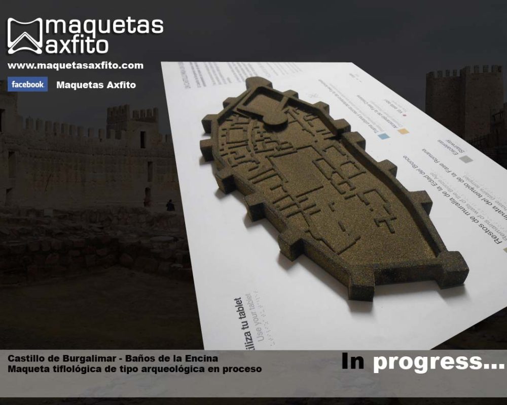 Maqueta tiflológica arqueológica de El Castillo de Burgalimar