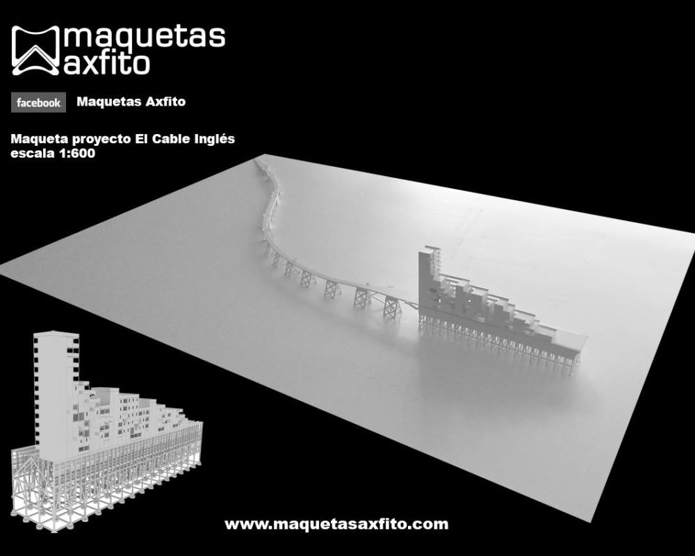 Maqueta arquitectónica PFC proyecto «El Cable Inglés»