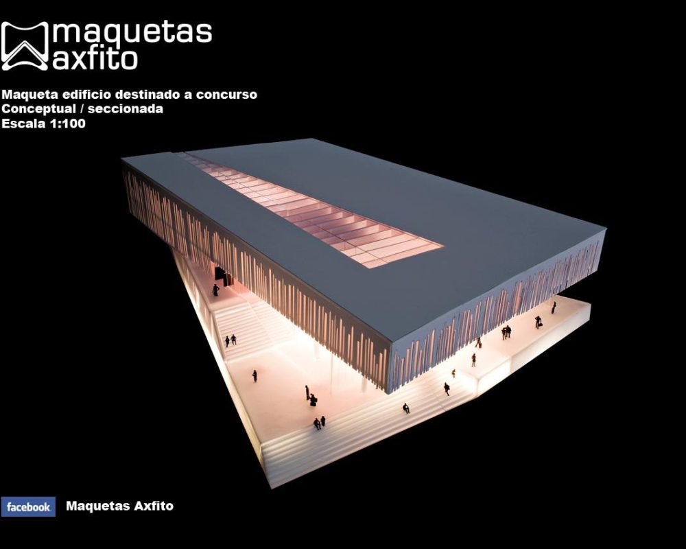 Maqueta Edificio «Blueshoes» Concurso Arquitectura en Noruega