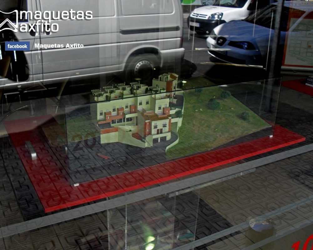 Maqueta residencial de 9 viviendas adosadas – Granada
