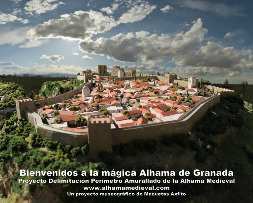 Maqueta de la Ciudad de Alhama de Granada en época Medieval