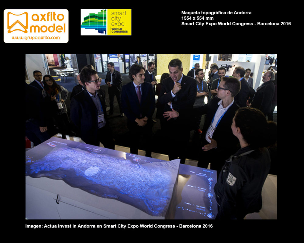 Maqueta topográfica de Andorra para Smart City World Congress 2016
