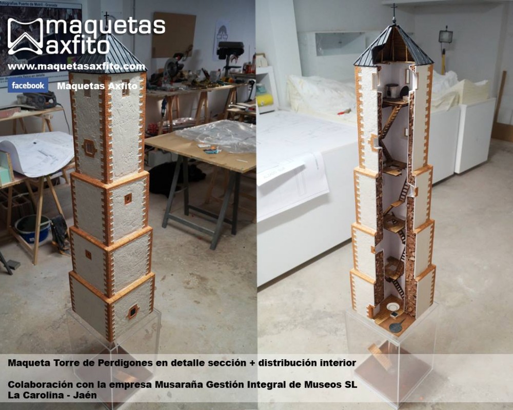 Maquetas de la Torre de Perdigones de La Carolina – Jaén
