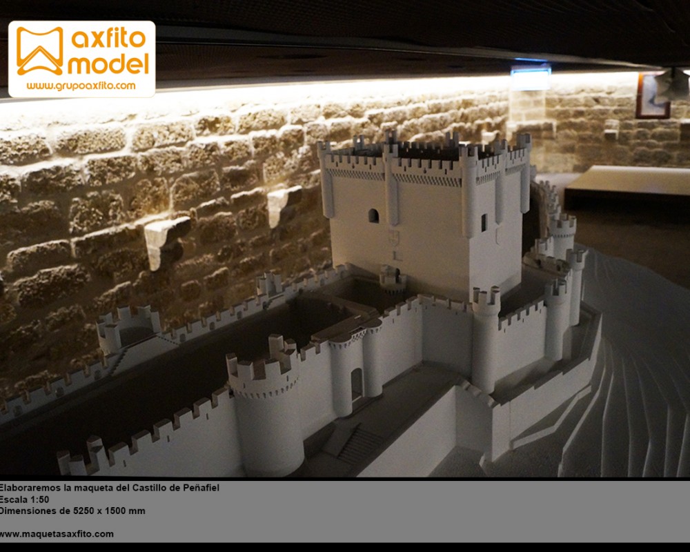 La maqueta del Castillo de Peñafiel escala 1:50