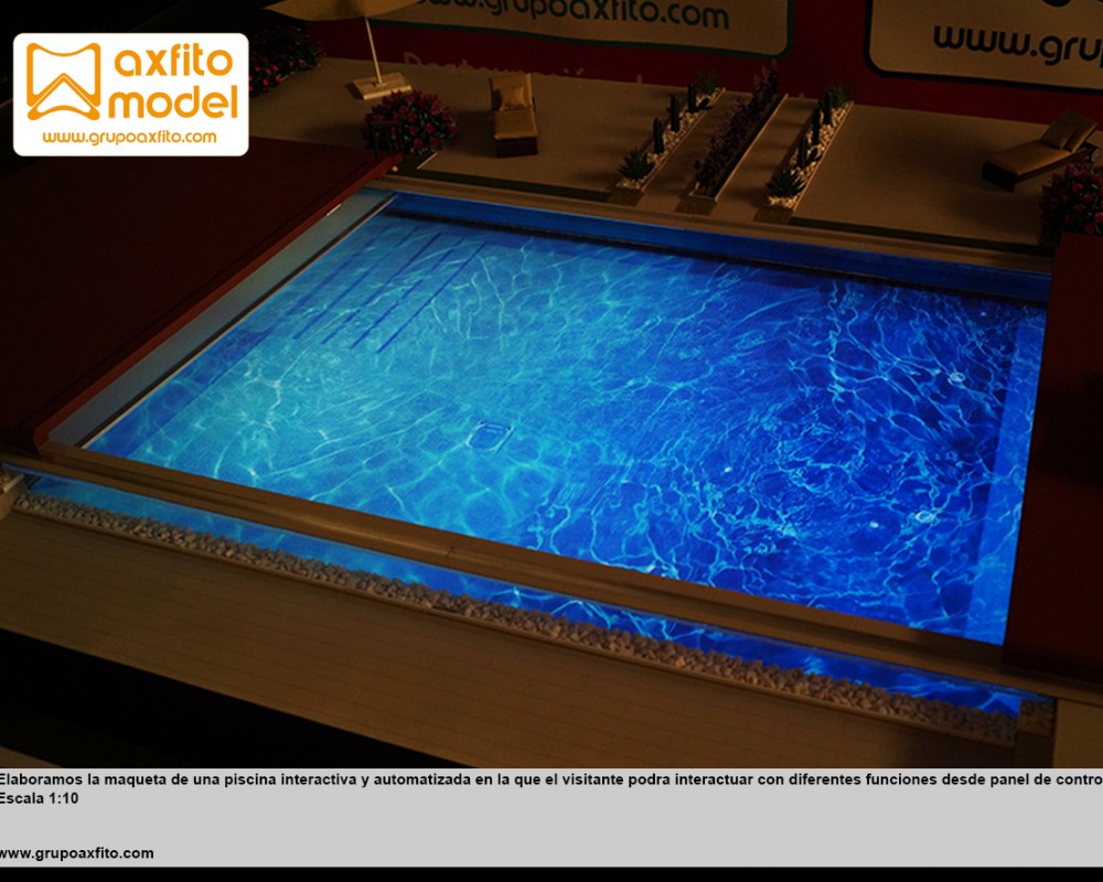 Maqueta interactiva y automatizada de una piscina – Madrid