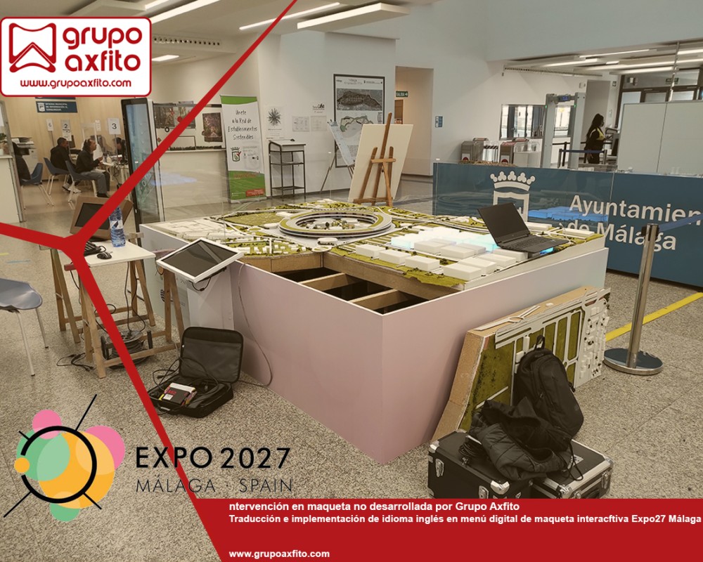 Traslado de maqueta desde Málaga a París EXPO 2027 – Málaga